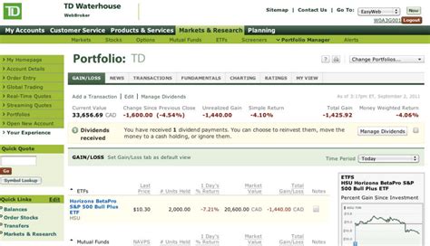 td waterhouse direct investing.